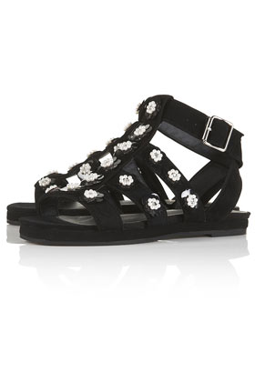 FANTASIA Sequin Flower Sandals