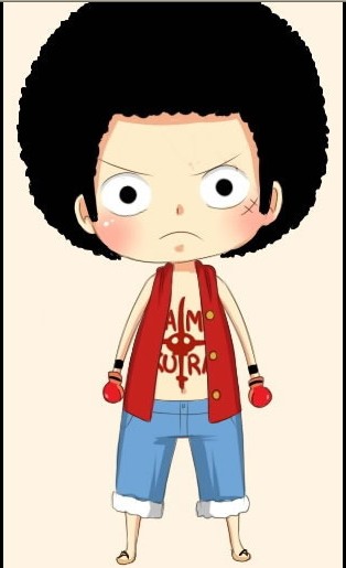 路飞你烫卷发啦、？