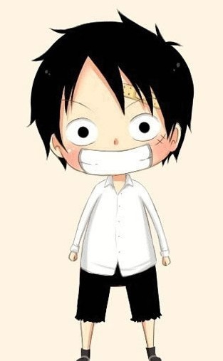 路飞你牙齿没我白，别笑了~~