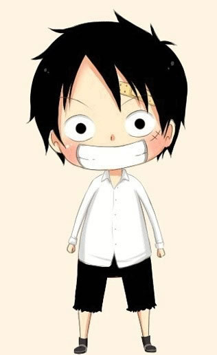 路飞你牙齿真白