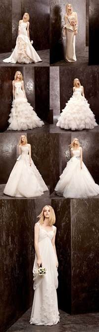 White by Vera Wang 2012秋冬新款，喜欢么 可以来芭莎嘉定制，演绎完美。