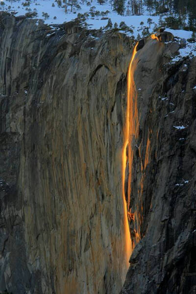 優勝美地國家公園(Yosemite?National?Park) 火瀑布