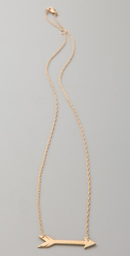 Jennifer Zeuner Jewelry Horizontal Arrow Necklace