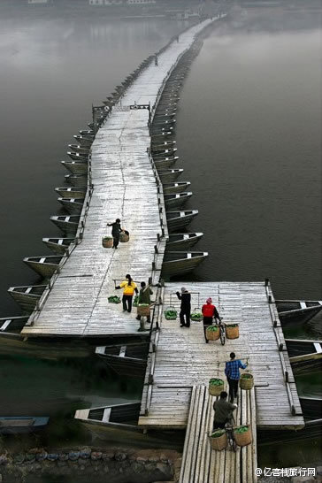 赣州古浮桥——山水独韵赣之南，这里不只风景好，一条独具韵味的水路。