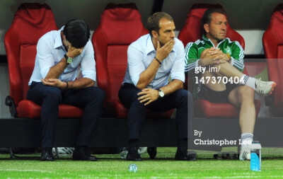 News Photo: Head coach Joachim Loew of Germany and his…