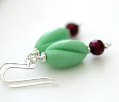 http://www.etsy.com/listing/65974561/vintage-glass-earrings-seafoam-vintage