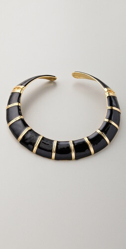 Kenneth Jay Lane Enamel Bib Necklace