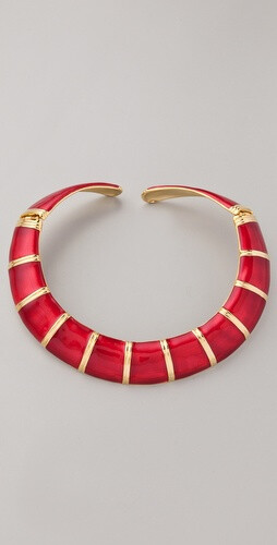 Kenneth Jay Lane Enamel Bib Necklace