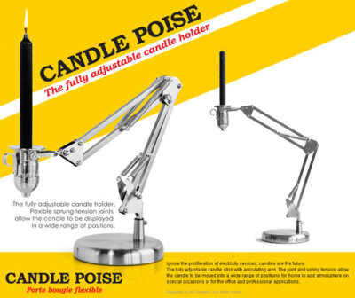 活动支架烛台：Candle Poise