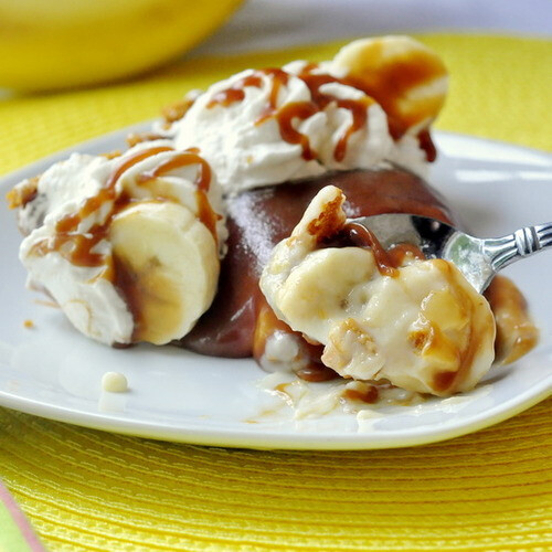 caramel banana cream pie.