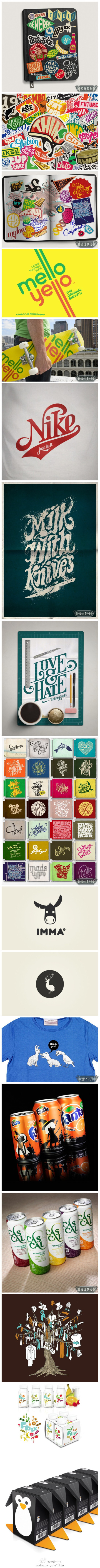 【Mats Ottdal创意平面设计】8年的创作经历中Mats有幸接触到了耐克、可口可乐、芬达、伏特加等国际知名品牌并与之合作。在Mats的创意作品中我们可以看到标志设计、包装设计、插画和CD封面等各个方面的作品几乎无所不包，看得出Mats Ottdal一定是一位多才多艺的设计师。fisherv（@设计日刊）