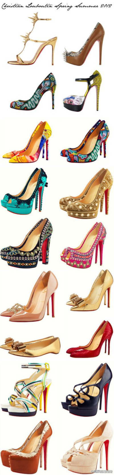 Christian Louboutin SS 2012 ，你最爱哪双？