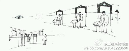 王建民老师的钢笔画，#透视天天学#系列29