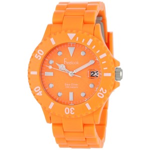 Freelook Women's HA1431-3 Sea Diver Neon Orange Band Orange Dial Watch