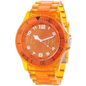 FCUK Women's FC1075OO Sporty Plastic Orange Watch - French Connection