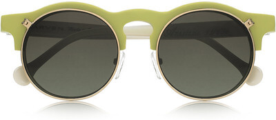 Carven Anastasie flip-up round-frame acetate sunglasses