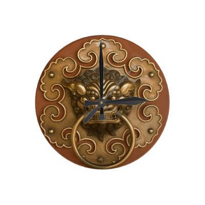 Classic Chinese Lion Wall Clock