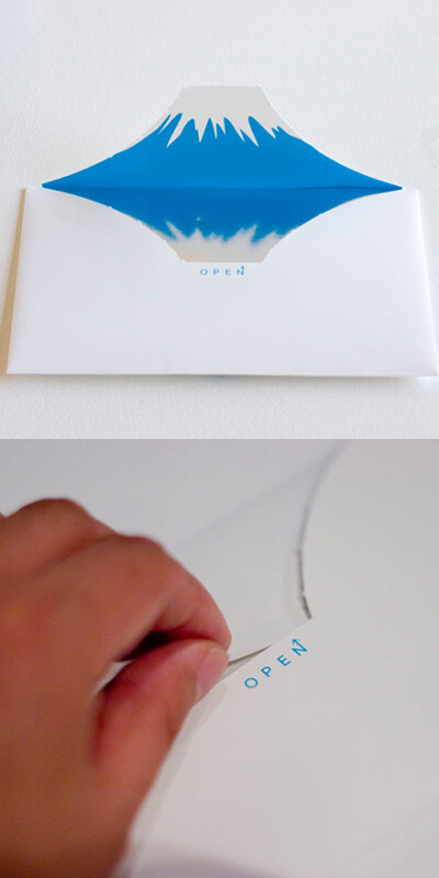 Mt.envelope（信封山），来自日本产品设计工作室goodbymarket，使用易撕口设计。