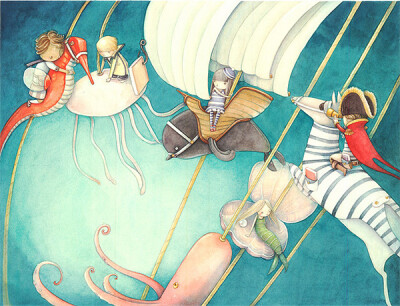 Simona Cordero，意大利女插画师，擅长水彩画