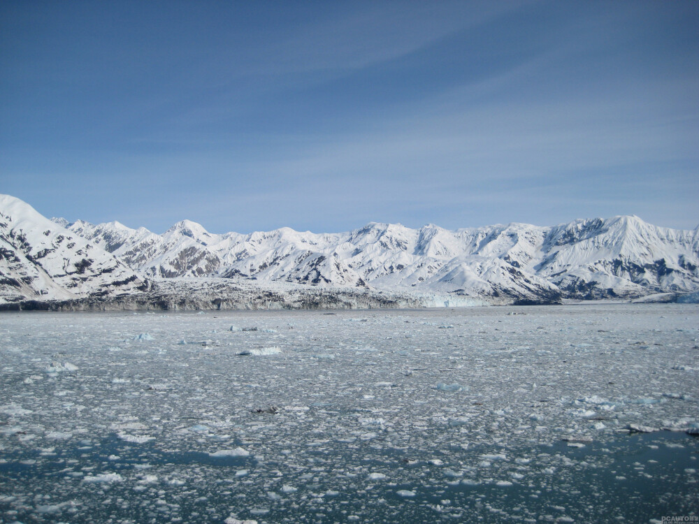 美国阿拉斯加州 HUBO GLACIER的冰川