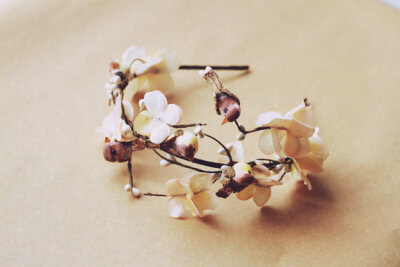 birds nest blossom headband