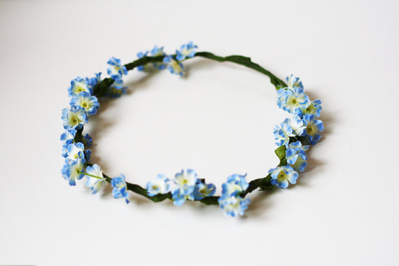 hair crown - winkle blue // woodland collection