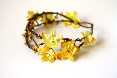 floral hair wreath // woodland collection - willow