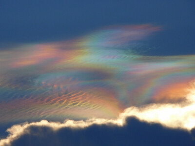 Sunset in Central Texas today brought a dramatic iridescent sky that lasted for quite a while, going through a number of beautiful changes and convolutions.