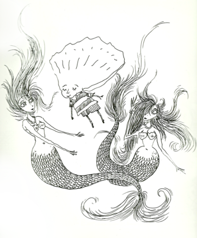 Mermaids with Oyster Boy, 1987