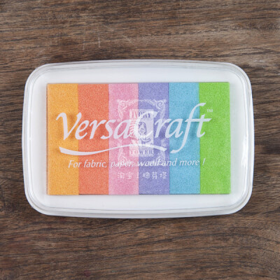 VersaCraft 布类专用印台 淡雅彩虹色