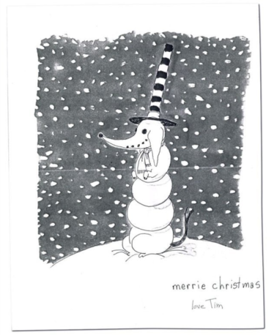 A Christmas Card by Tim Burton