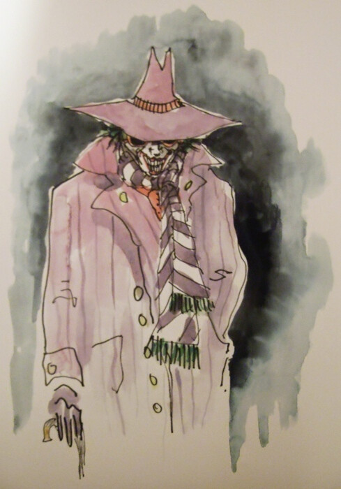 Tim Burton draws the Joker