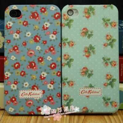 Cath Kidston iPhone4 4S 田园风波点碎花外壳 苹果4代手机保护套