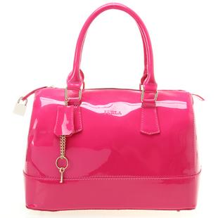 2012同款Furla新款糖果包Candy Bag限量炫金漆皮包果冻包透明包包