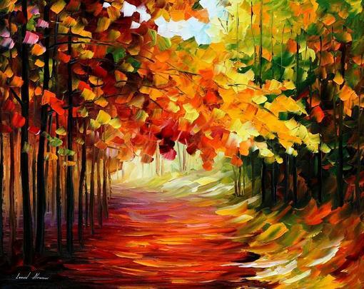 Leonid Afremov 油画系列、意境、五彩、油画、风景