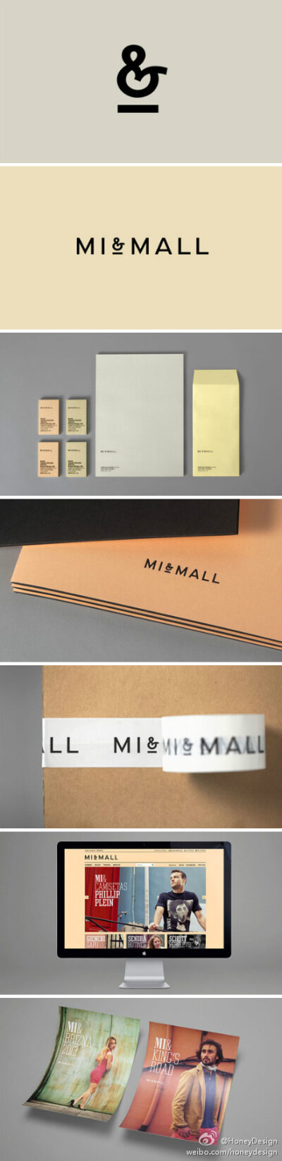 Good Typography. Mi&Mall Branding and Collateral Designed by Atipo.