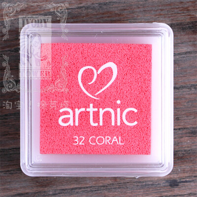 artnic 单方型艺术纸用印台 AS-32 珊瑚色 Coral