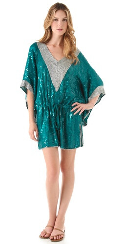 Camilla Sequin Caftan Cover Up Dress