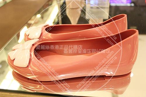 愛麗絲香港正品代購 MELISSA 可爱蝴蝶结果冻平底鞋