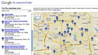 Google Flu Vaccine Finder (04/20/2012): http://googleblog.blogspot.com/2012/04/spring-cleaning-in-spring.html#!/2012/04/spring-cleaning-in-spring.html