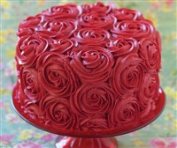 #婚礼蛋糕##蛋糕#红玫瑰婚礼蛋糕