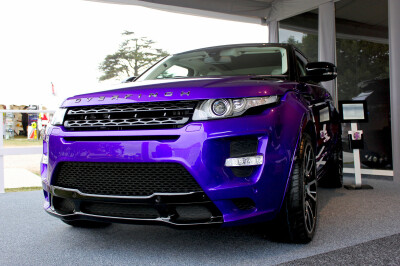 Overfinch Range Rover Evoque 紫色烤漆太迷人……内饰是白色的，美爆了