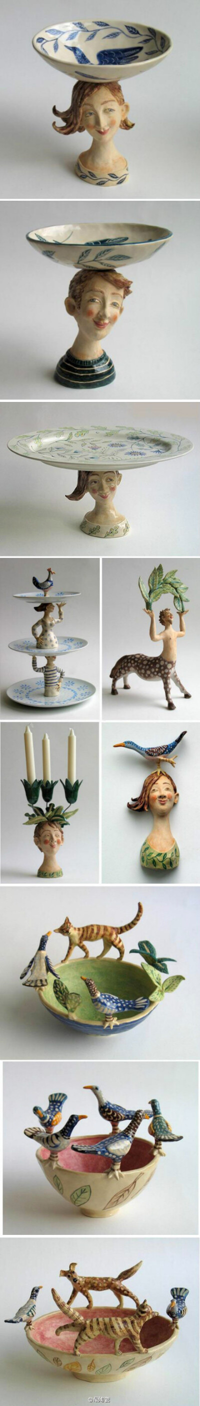 英国艺术家Helen Kemp的陶瓷作品