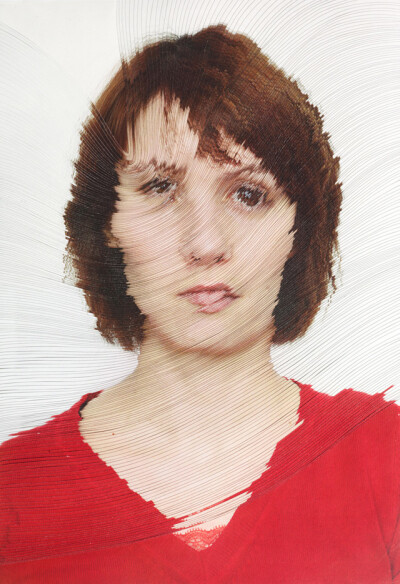 Time-lapse Portraits Layered and Cut to Reveal the Passage of Time