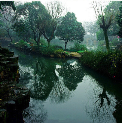 江苏昆山，江南烟雨，朦胧梦境