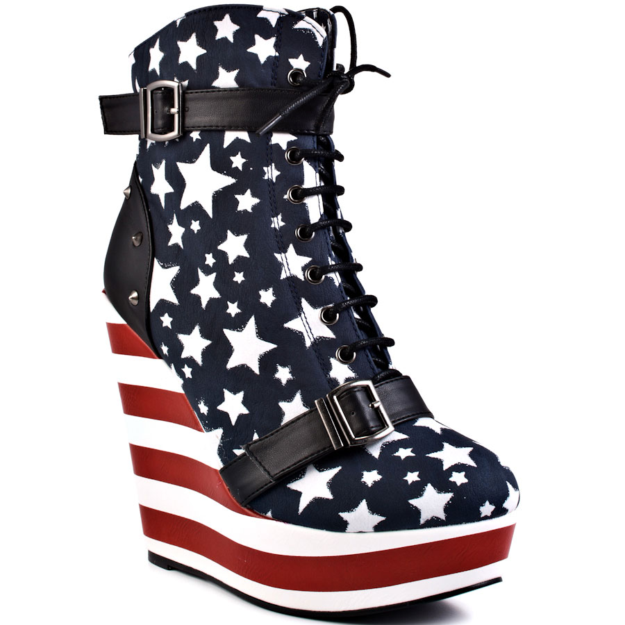 Allstar Platform Wedge - Red Iron Fist