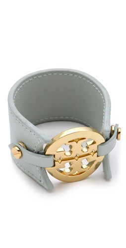 Tory Burch Logo Double Snap Cuff