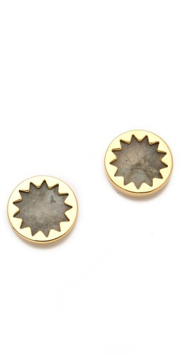 House of Harlow 1960 Labradorite Sunburst Stud Earrings