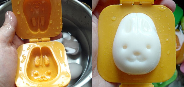 兔子壓蛋器！萌萌萌！（Kotobuki - Plastic Rabbit Egg Mold）这个超想要啊