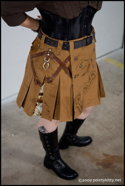 Steampunk Adventure Skirt (Short)